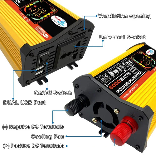 12V to 110V/220V Solar Power System 25W Solar Panel 30A Charge Controller 4000W Modified Sine Wave Inverter Power Generation Kit