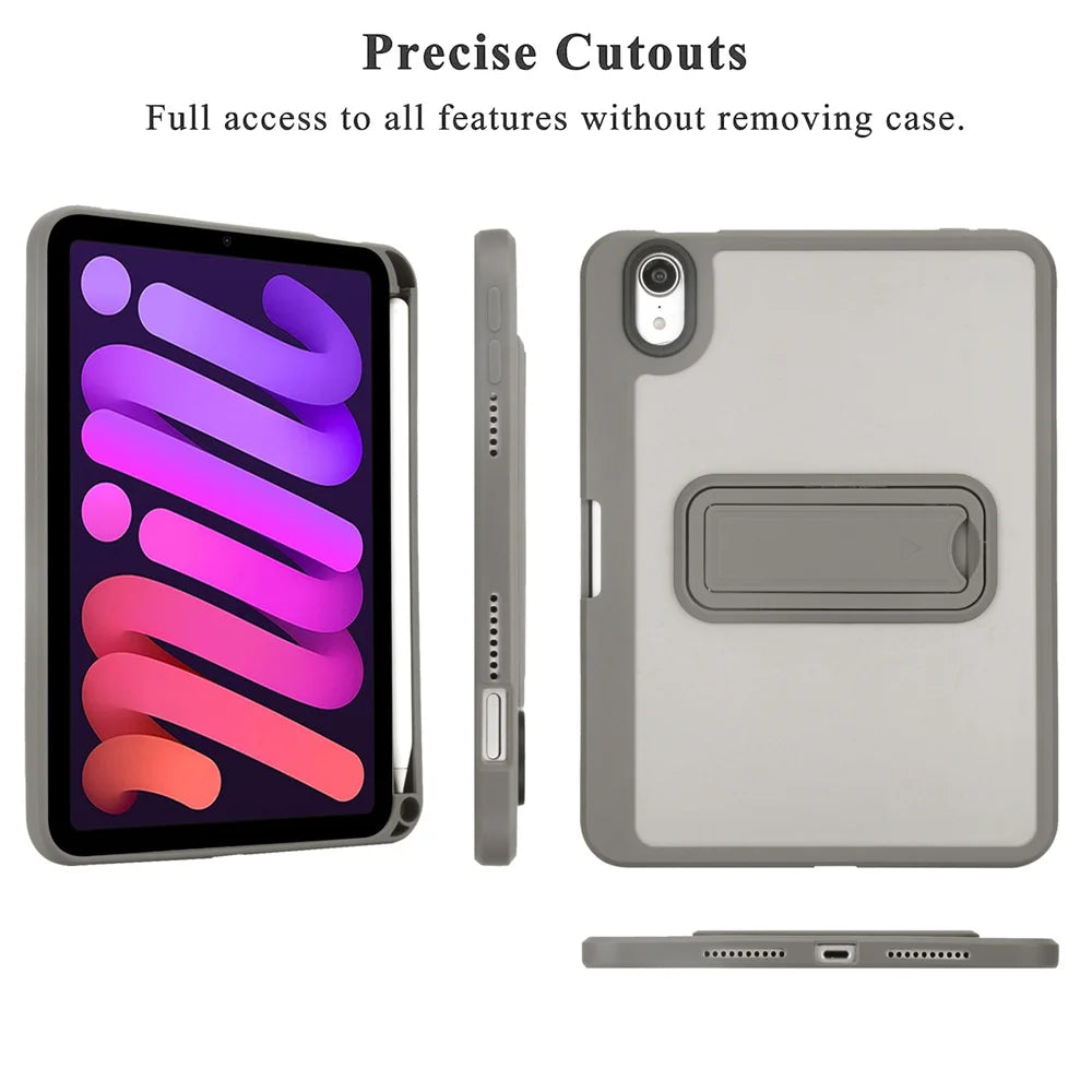 For iPad 12th A16 11th 10th 7th 8th 9th 10.2" 6th 5th 9.7" Air 4 5 Air 11 Pro11 Stand Case iPad Mini 7 6 5 4 Pencil Slot Cover