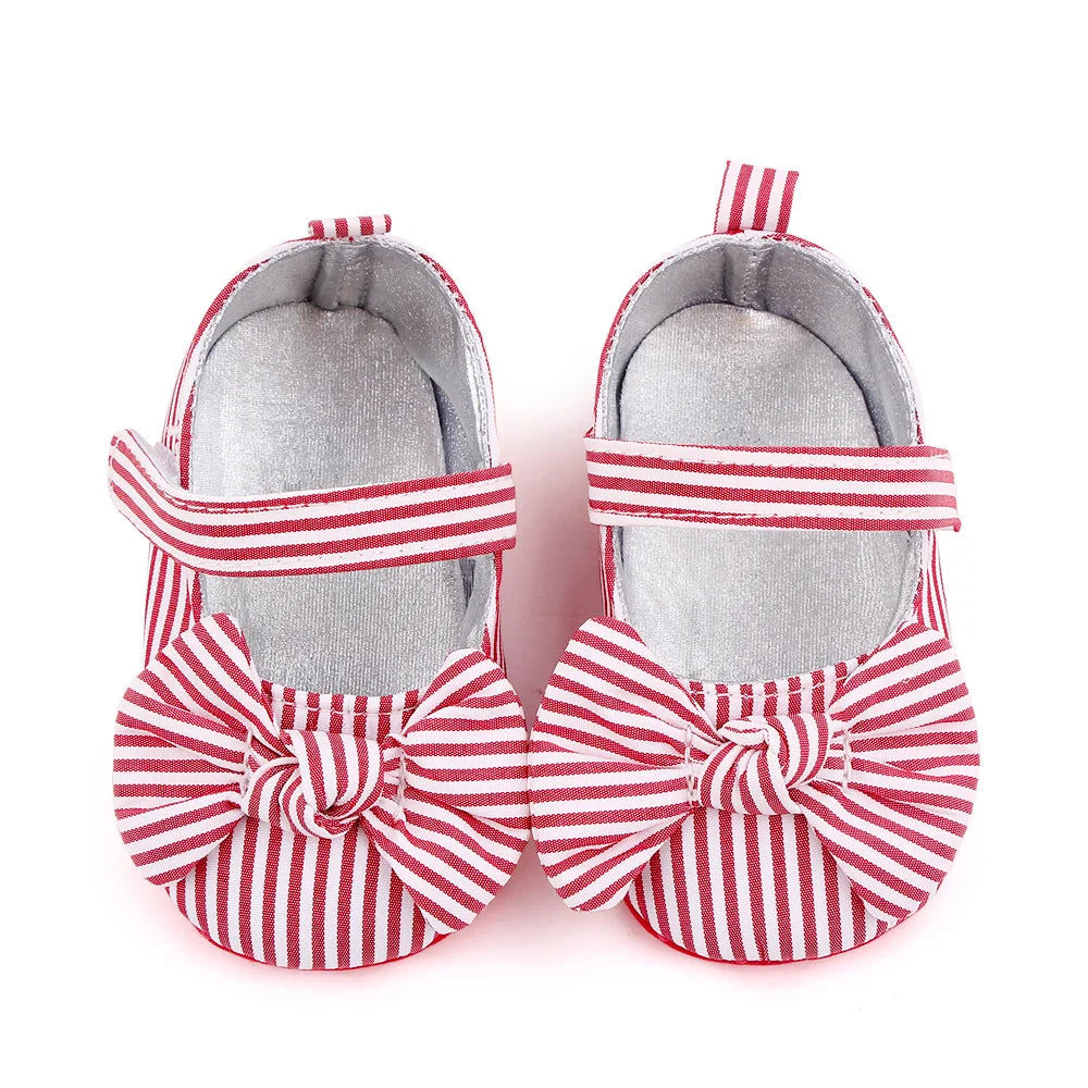 Baby Girl Princess Shoes Soft PU Classical Bowknot Beautiful and Cute for Newborn Girl Spring and Summer Prewalking 2023 Fashion