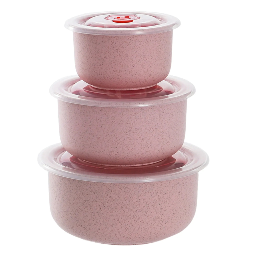 3pcs Lunch Box set Food Storage Containers with Lids Microwave Storage Containers for Storing Fruits Vegetables