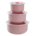 3pcs Lunch Box set Food Storage Containers with Lids Microwave Storage Containers for Storing Fruits Vegetables