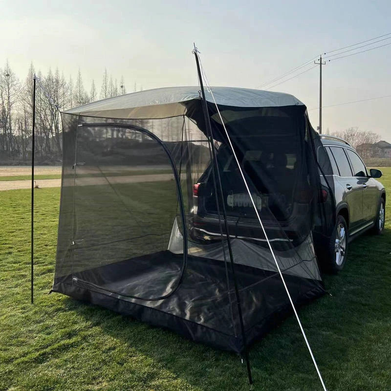 Outdoor SUV Car Camping tent Portable Waterproof Tent 3-4 people Dome Extension tent Sunshade Tunnel style tent,Large tent.
