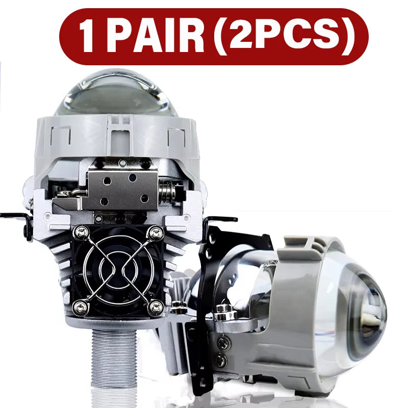 2.5 Inch Car Bi LED Projector Lens 90000LMFor H4 H7 9005 9006 High Low Beam H1 H11 H8 80W Headlights Projector Lights 12V 24V ﻿