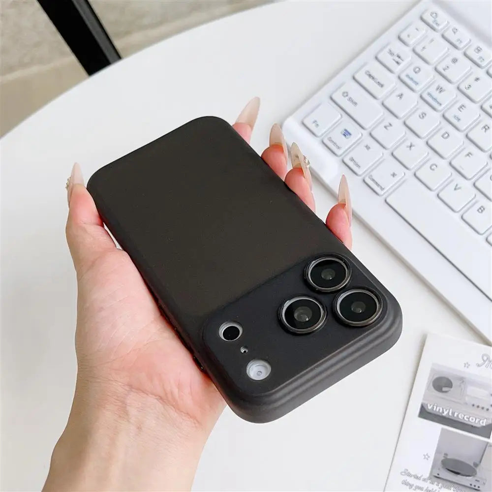 Luxury Slim Translucent Case For iPhone 17 Air 16 15 14 13 12 Pro Max Plus Camera Protect Shockproof Matte Clear TPU Soft Cover