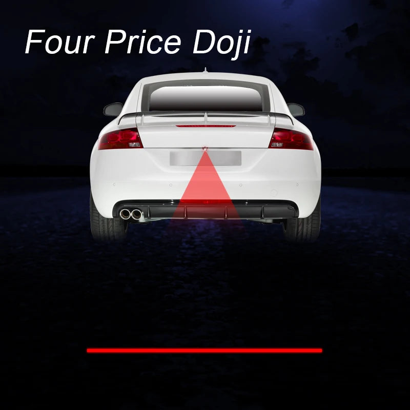 led projector Car laser Fog Light Motorcycle Anti Collision Rear-end Laser Tail Lights Brake Light Universal Decorative Lamp