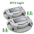 LED Solar Light Outdoor Waterproof Garden Deck Stair Light Solar Stud Driveway Pathway Step Ground Dock Lawn Landscape Lighting