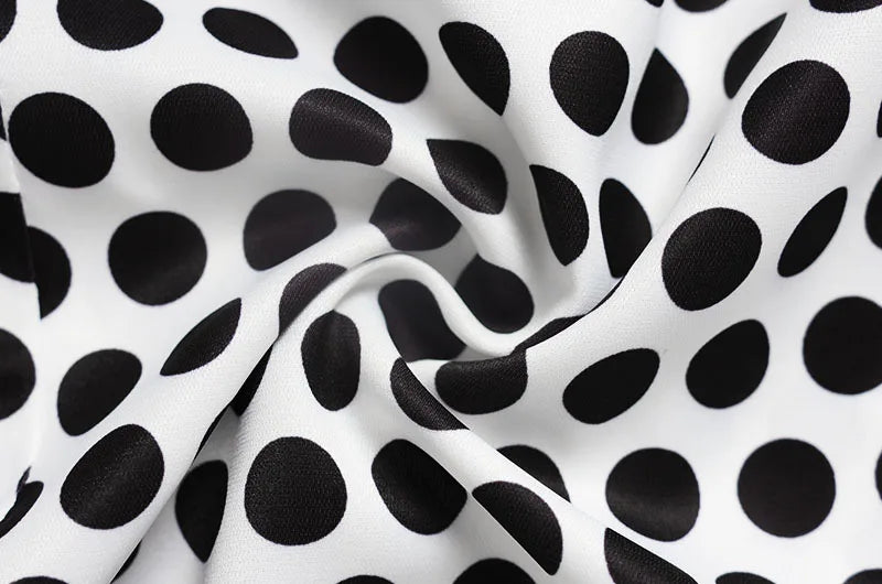 2026 New Arrival Halter Neck Polka Dot Dress High Waist Backless Casual Mini Skirt Summer Women Dresses