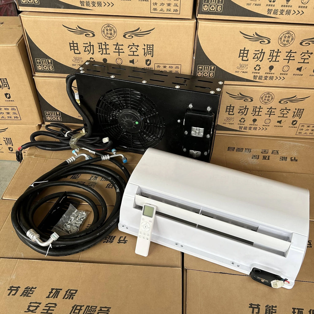 Electric Mini Auto Dc 12v 24 Volt 220v Car Air Conditioner For Diesel Generator Truck New Energy Vehicles RV Ship