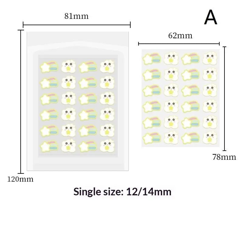 Hydrocolloid Acne Pimple Patches Ultra Thin 20Pcs Invisible Waterproof Day Night Care for Facial Acne Spot Treatment