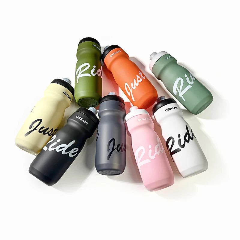 CYCLAMI Cycling Water Bottle 650ml Ultra Light Leak-proof Squeezable Camping Hiking Sports Bicycle Kettle Rapha 750ml Kettle