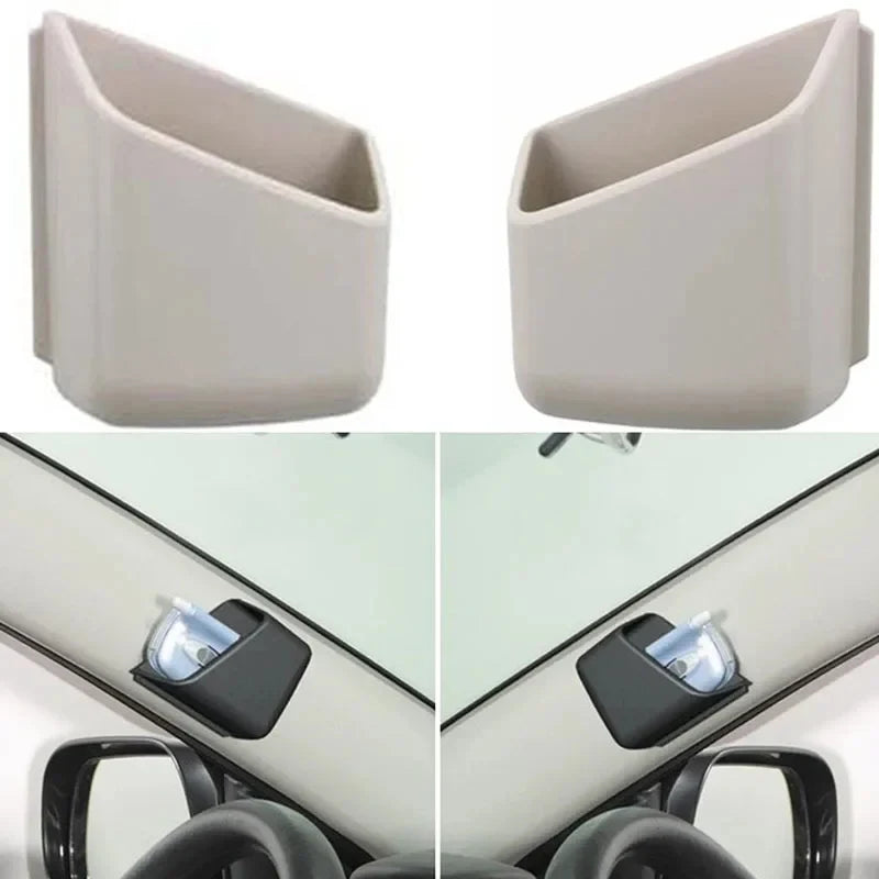 1Pair Car Organizer Auto Truck Pillar Storage Box Cigarette Phone Glasses IC Card Holder Organizers Bag Car Styling Accessories
