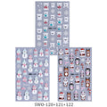 3pcs Embossed Christmas Nail Stickers Cute Snowman Santa Claus Penguin Bear Nail Decals Autumn Winter Nail Supplies Decoration