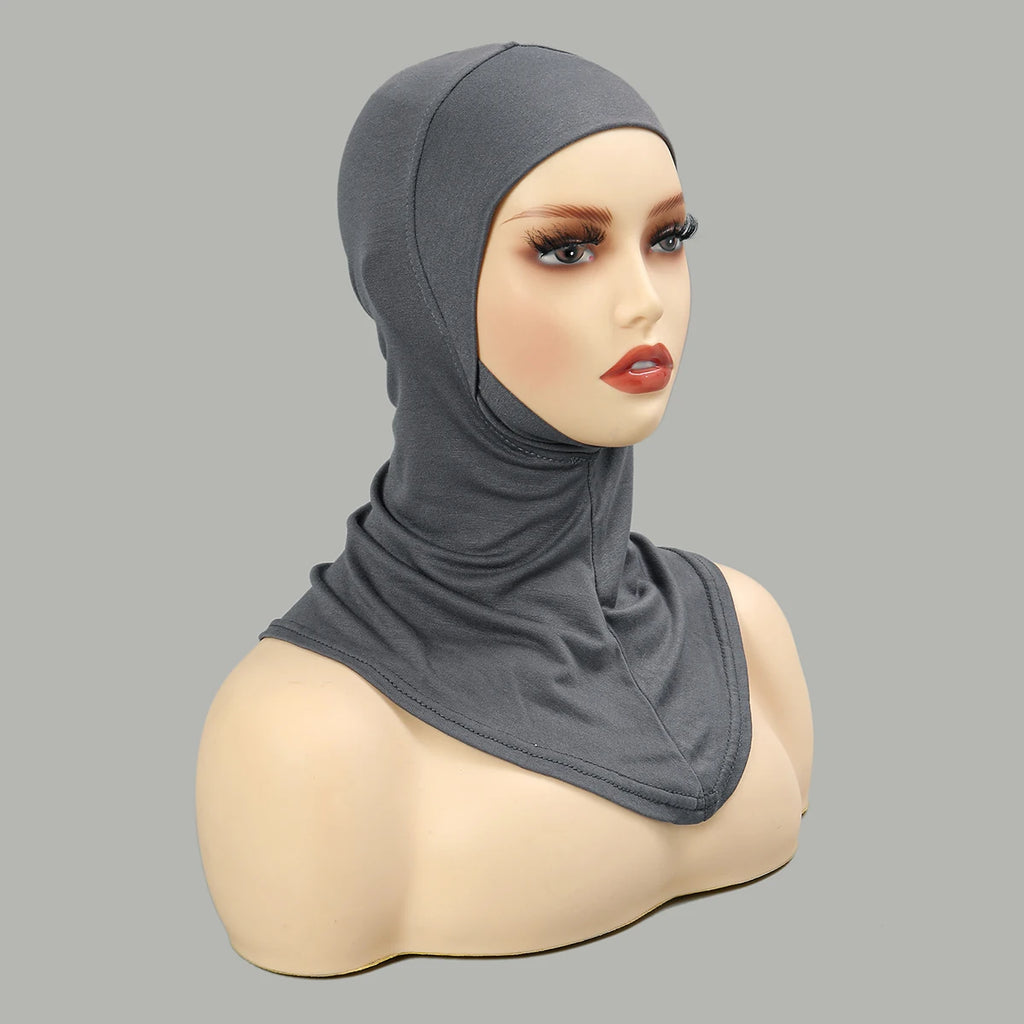 Muslim Inner Cap Hijab For Women Solid Underscarf Hijab Undercap Scarf Turban Hat Islamic Muslim Hijabs Ready To Wear Headcover