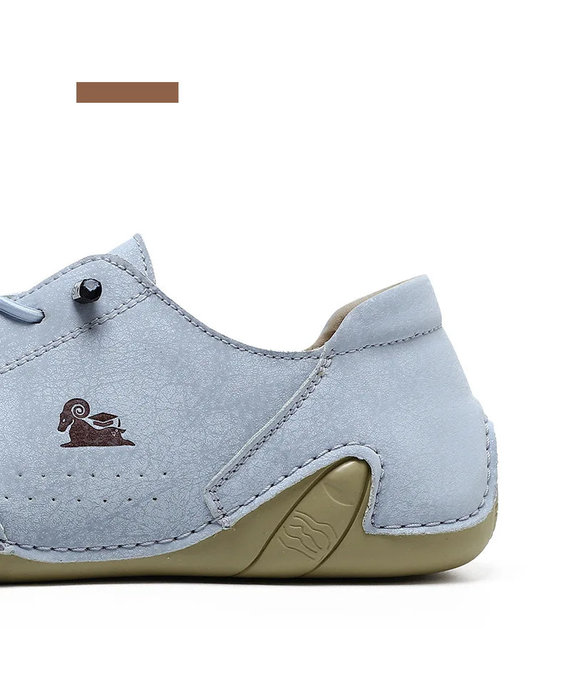Men Leather Casual Shoes Luxury Low Top Sneakers Comfortable Mens Shoes Big Size Designer Loafers Moccasin Shoe Man 2026 New