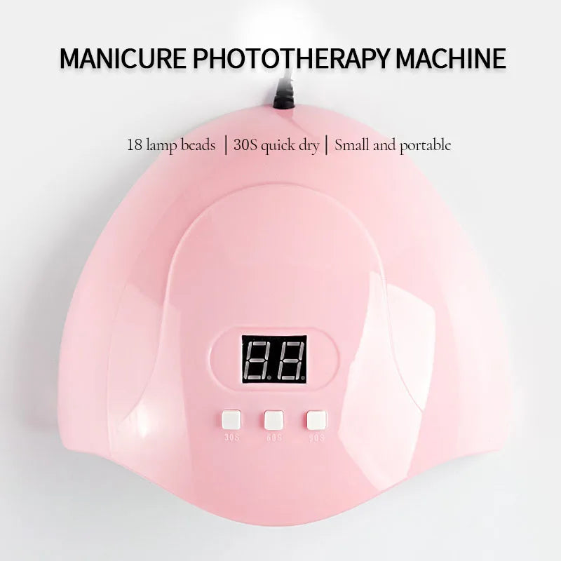 LED UV Gel Nail Lamp with 3 Timer Presets Auto Sensor Gel Polish Nail Dryer Curing Lamps for Manicure Home and Salon