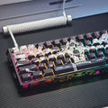 73 Keys Ace Keycaps Anime Key Cap Set Cherry PBT Engraved Side Light Transmission 74 Keys for Mechanical Keyboard 61/65/68