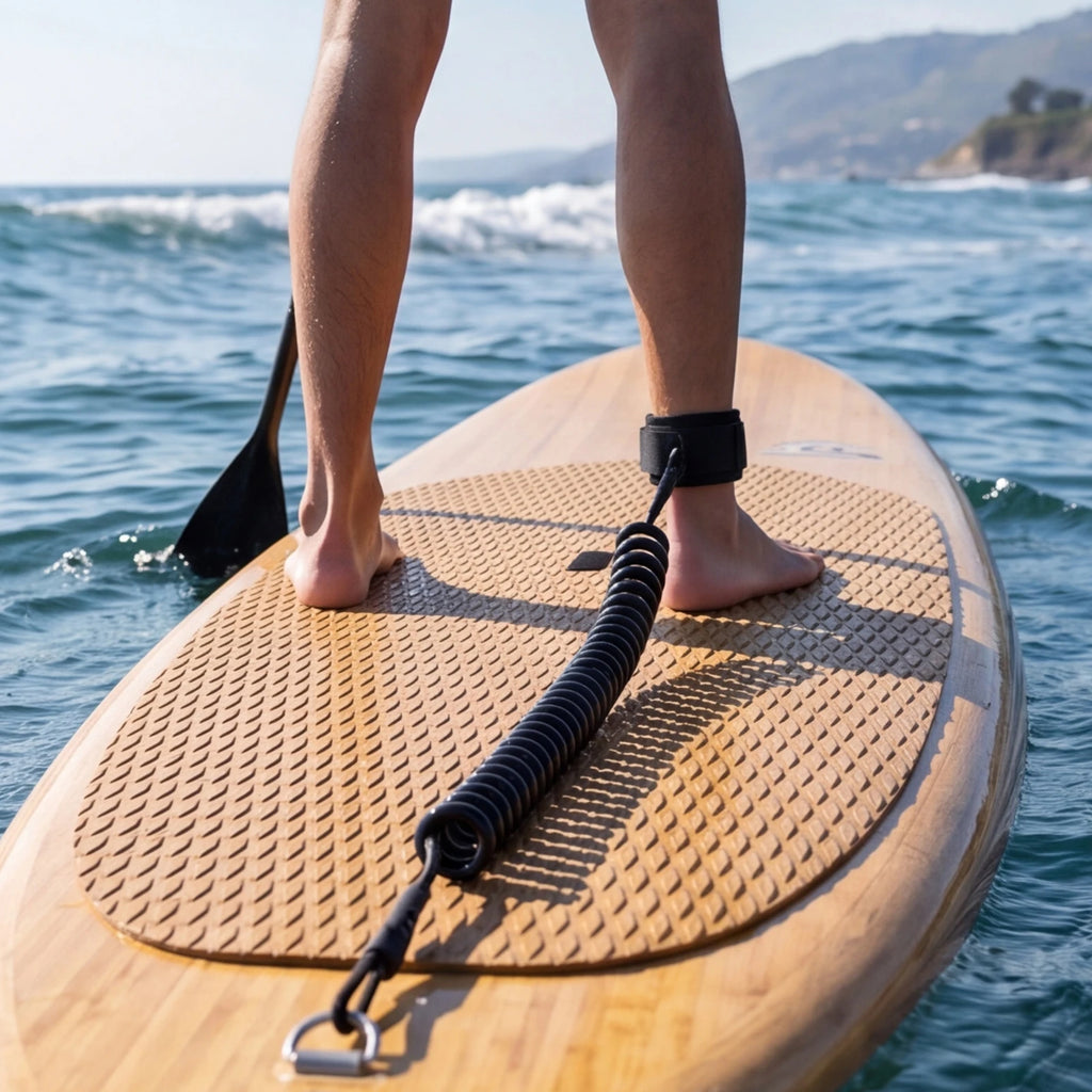 Elastic Sup Board Foot Leg Rope Adjustable Sup Paddleboard Safety Leash Kayak Boat Lifesaving Ankle Ropes for Surfing Stand UP