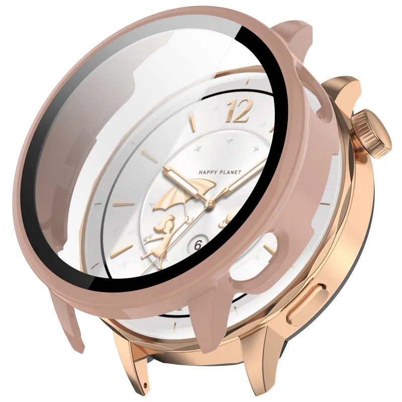 PC+Tempered Glass Case for Oneplus Watch 3 43MM Samrt Watch Bumper Protective Cover Protector for OPPO X2 Mini Shell Accessorie