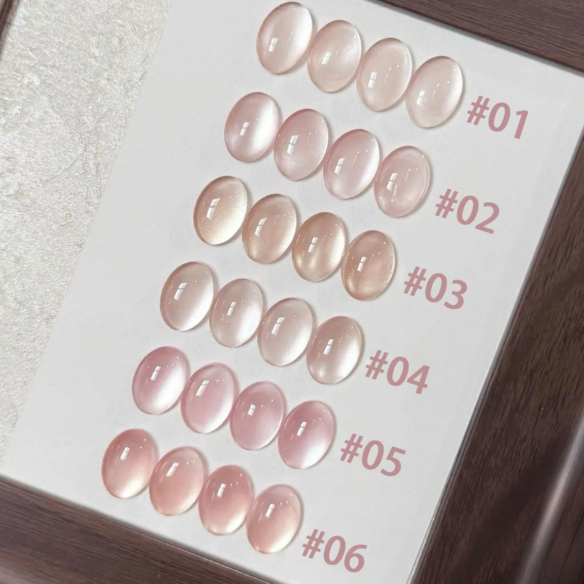 MIANEL 2026 10ML Lover Cat Eye Nail Gel Nude Pink with Sparkling Golden Light Glass Bead for Flattering Cat Eye Manicure
