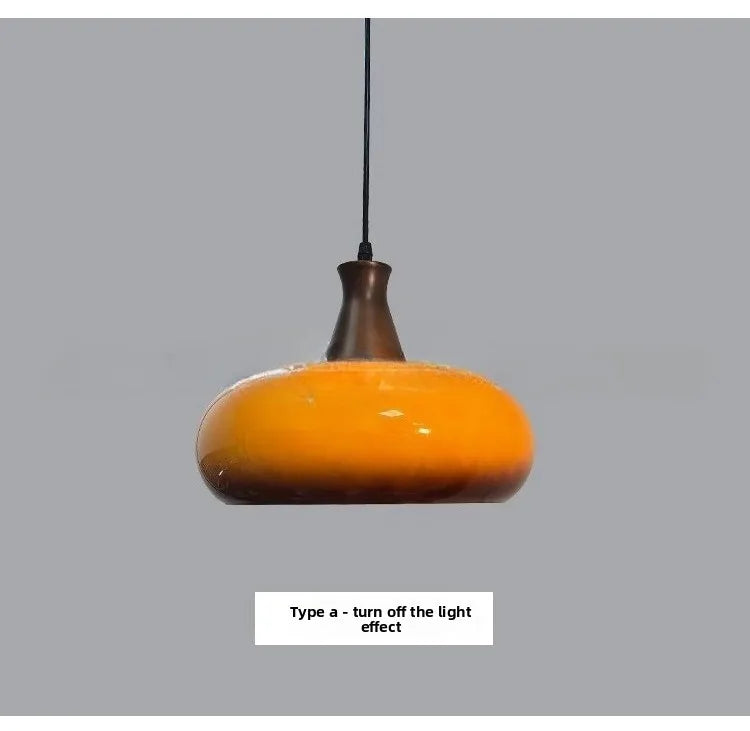 Japanese Bauhaus Glass Pendant Lights for Study Homestay Classical Atmosphere Ceiling Chandeliers LED Lamps Medieval Fixtures
