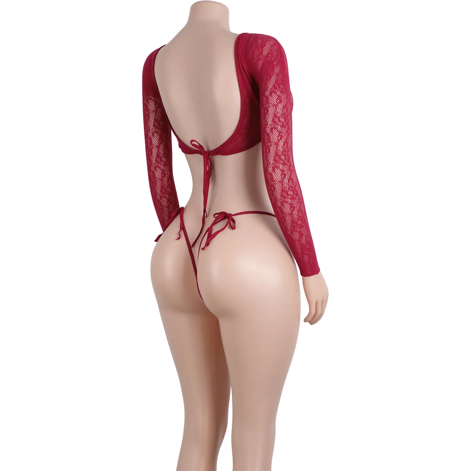 Women's Exotic Two-Piece Bodysuit Arm Sleeves Hollow Straps Shiny Wholesale Ballroom Dancewear Performance Pole Dance Wear