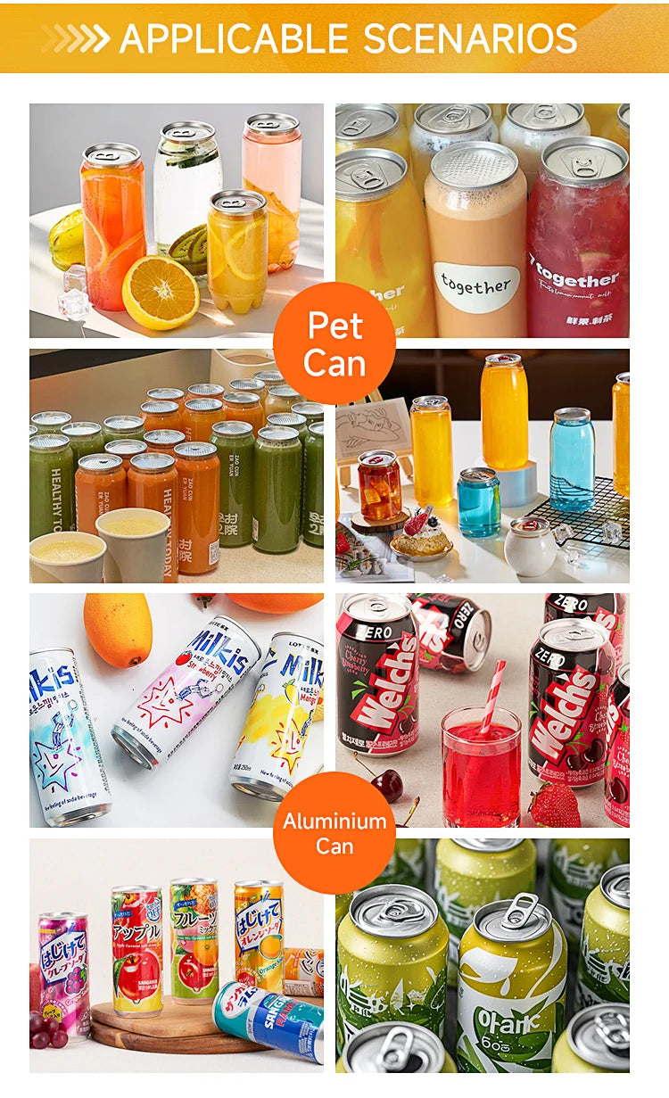 Non Rotary Can Seamer Boba Sealing Machines Bubble Tea Machine Can Sealer Aluminium Beer Cans Canning Machines