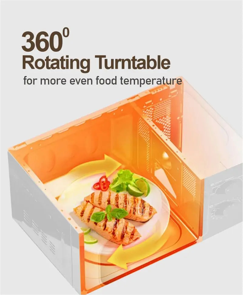 Mechanical Knob Countertop Energy Saving Multifunction Baking Electric 20L Microwave Oven