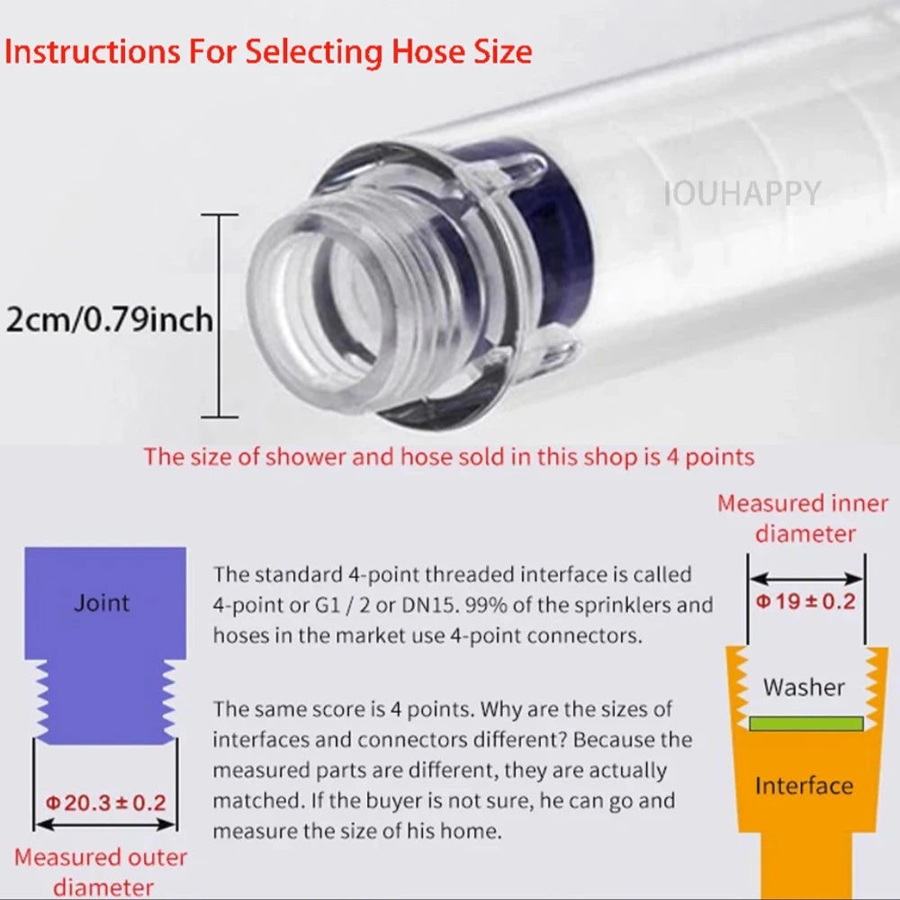 High-Pressure Shower Head Handheld Turbo Fan Showerhead With 5 Filters Water Saving Spray rain Shower Bathroom Accessories