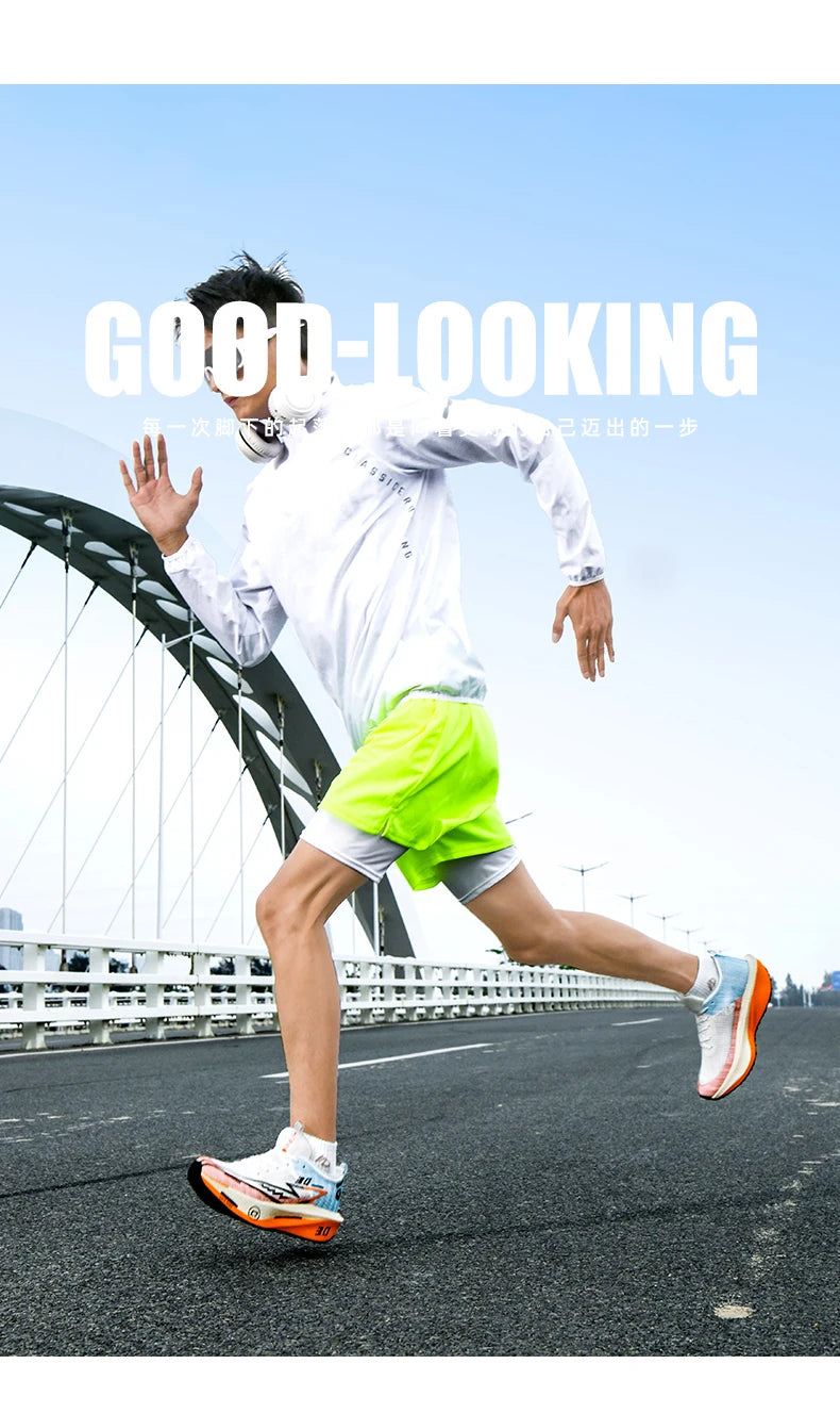 Men Running Shoes Carbon Board Marathon Sports Speciality Breathable Lightweight Women's Comfortable Athletic Nonskid Sneakers