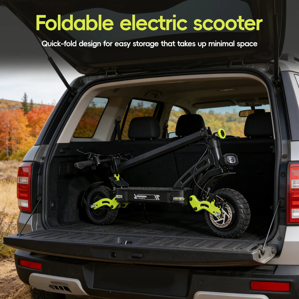 60V 20.8Ah 2400W Dual Motor Electric Scooter with 40MPH High Speed, 40 miles Long Range endurance, 11 Inch Off Road Tire Foldable Adult E Scooter NFC Smart Lock Dual Hydraulic Suspension Disc Brake Max Load 265LBS For Outdoor