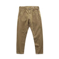 Spring New American Retro Twill Amekaji Chino Cargo Pants Men's Simple 100% Cotton Washed Slim Straight Business Casual Trousers