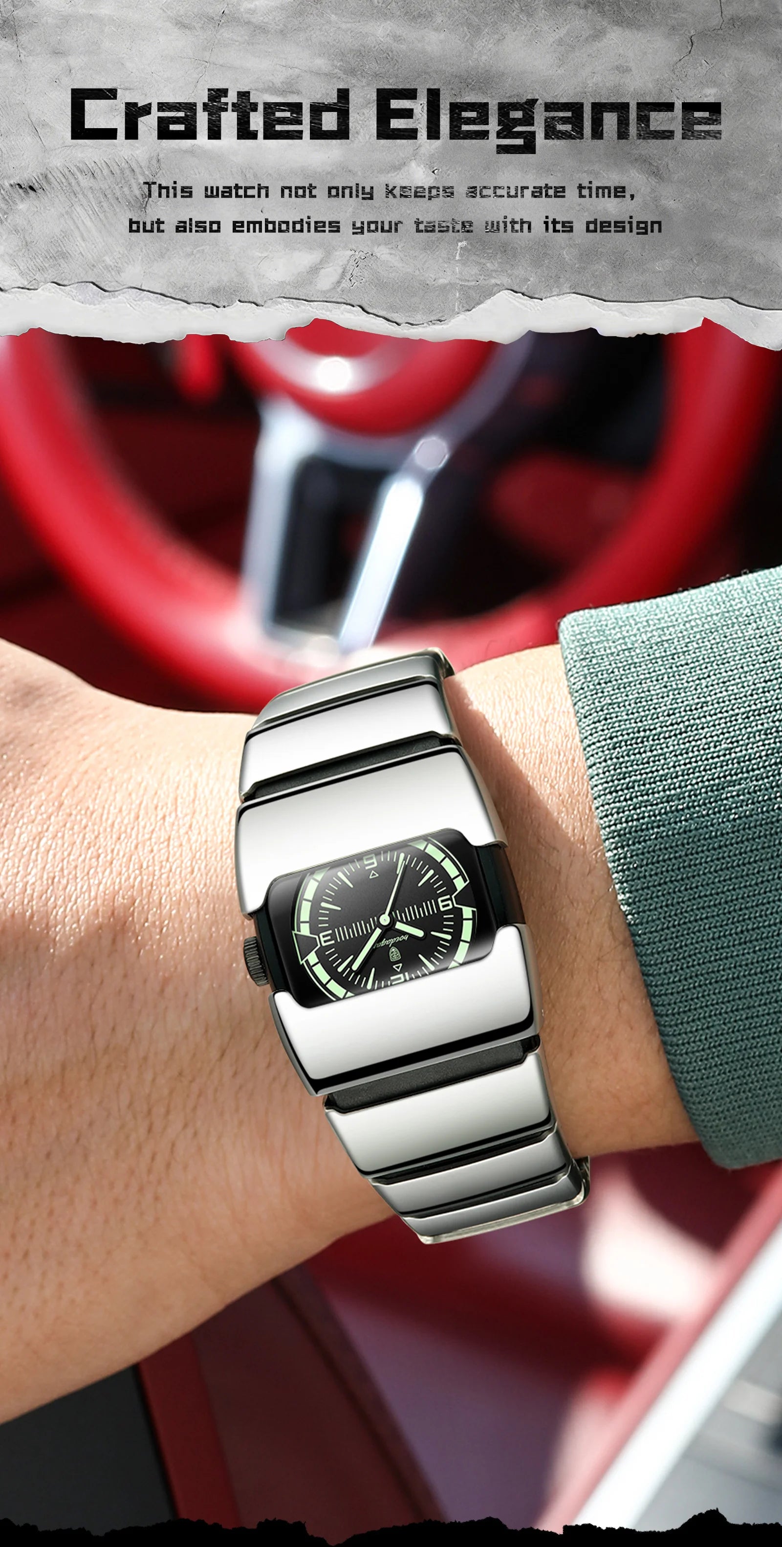 POEDAGAR Original Casual Man Wristwatch Waterproof Luminous Stainless Steel Watch For Men Sports Quartz Men's Watches Male Clock