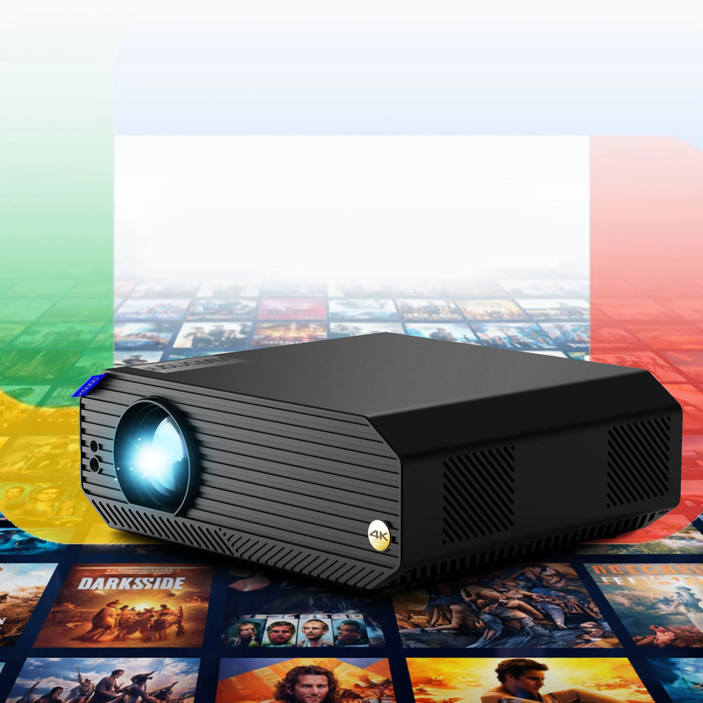 K5000SE Smart Home Theater Projector Full HD 1080P LED with Android 14 OS High Brightness Portable Design for Home Entertainment