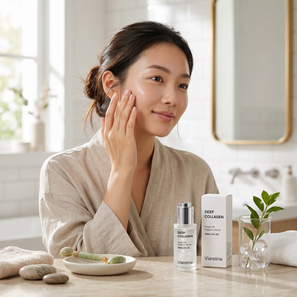 Viareline Lift Serum Cream Anti Wrinkles Fades Fine Lines Improve Sagging Brighten Skin Elasticity Boost Moisturizing Face Serum