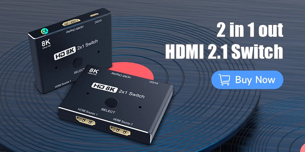 MOSHOU HDMI 2.1 Cable 8K 60Hz 4K 120Hz 48Gbps HDMI Splitter Cables EARC HDR10+ Video Cable HDMI2.1 for TV Box PS5