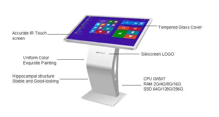 32 Inch Floor Standing Digital Instant Photo Printing Kiosk Vending Machine