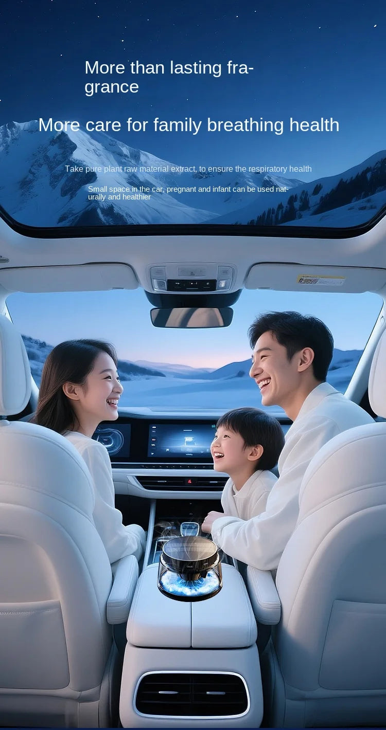 New High-end Cloud Car Solar Aromatherapy Light Luxury New Lasting Fragrance Men's Car Perfume Fog