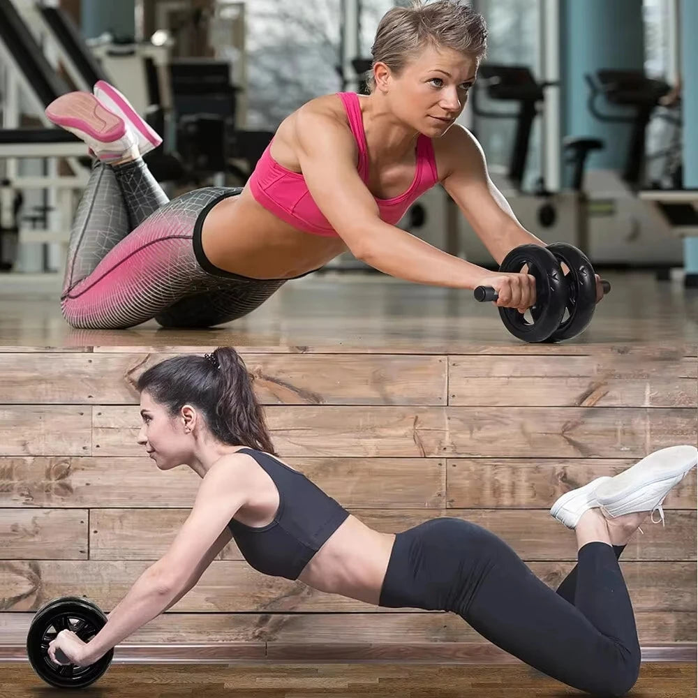 AB Roller Wheel Roller Keep Fit Wheels Home Crunch Artifact No Noise Abdominal Training Equipment for Gym Strength Workouts