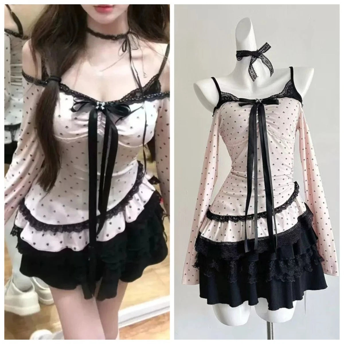 Elegant Two Piece T shirt Set Women Korean Short Sleeve Tees Striped Print Casual New Daily Fashion Outfits Outfits 2026 Sexy