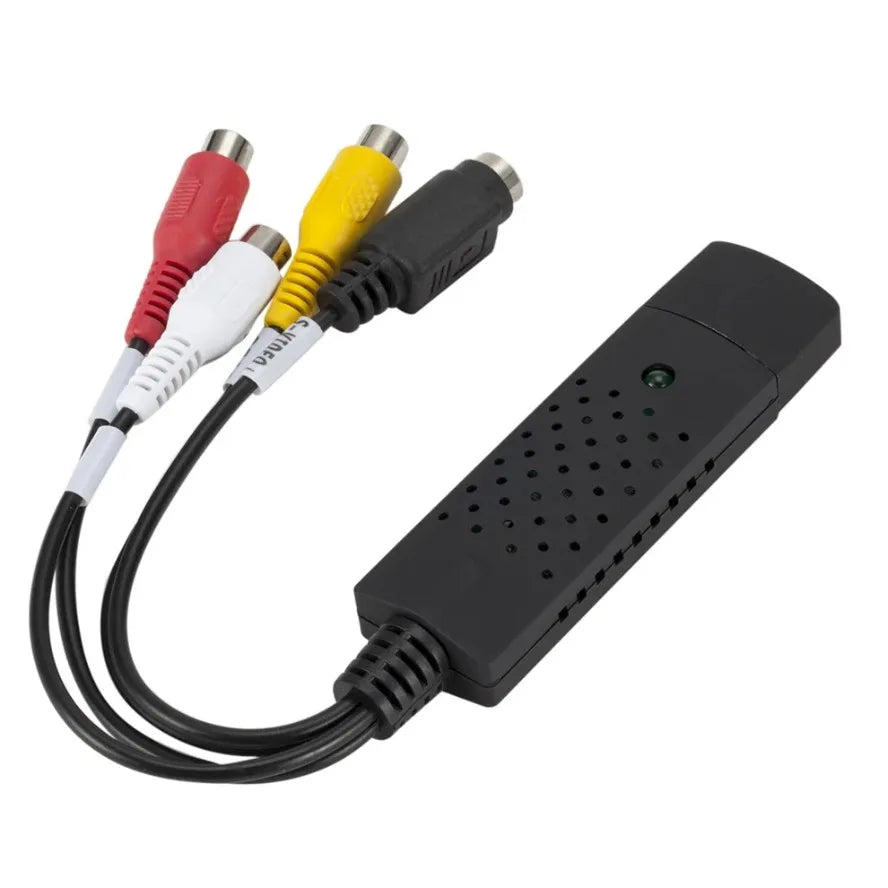 USB Audio Video Capture Card Adapter Video Converter with USB Cable VHS To Digital Converter for TV PC DVD VHS Capture Device
