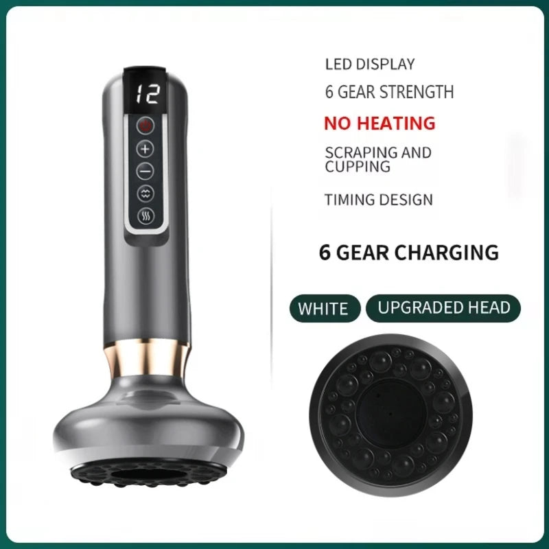 Rechargeable Magnetic Cupping Massager Handheld Cellulite Fat Suction Machine for Body Sculpting, Belly & Cellulite Massage