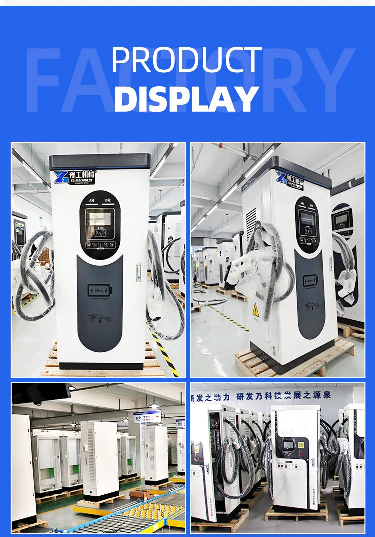 DC EV Charger 30kW Fast Charging Station CCS2 CCS1 NACS OCPP 1.6J Smart RFID Wallbox Commercial EV Charger UL Listed