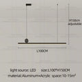 LED Restaurant Chandelier Modern Minimalist Kitchen Ceiling Light Dining Table Pendent Lamp Bar Pendant Light Indoor Lighting