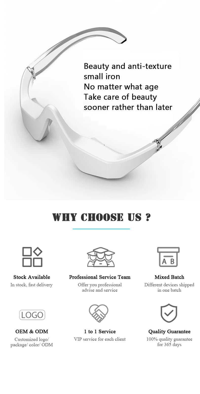 Beauty Device Eye Massager Relieves Eye Fatigue Eyes Massage Glasses Eye Fatigue Relief Massager Under-Eye Glasses Massager