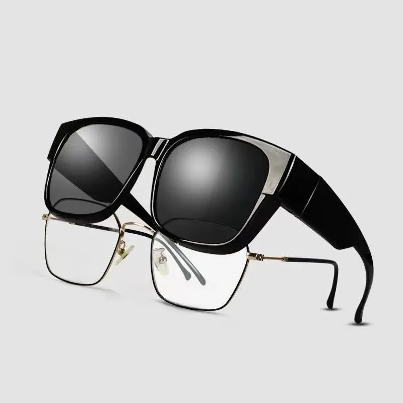 Trendy Sun Glasses for Driving Riding That Can Be Worn Over Other Glasses Wrap Around Fit Over Glasses Sunglasses Square Shades