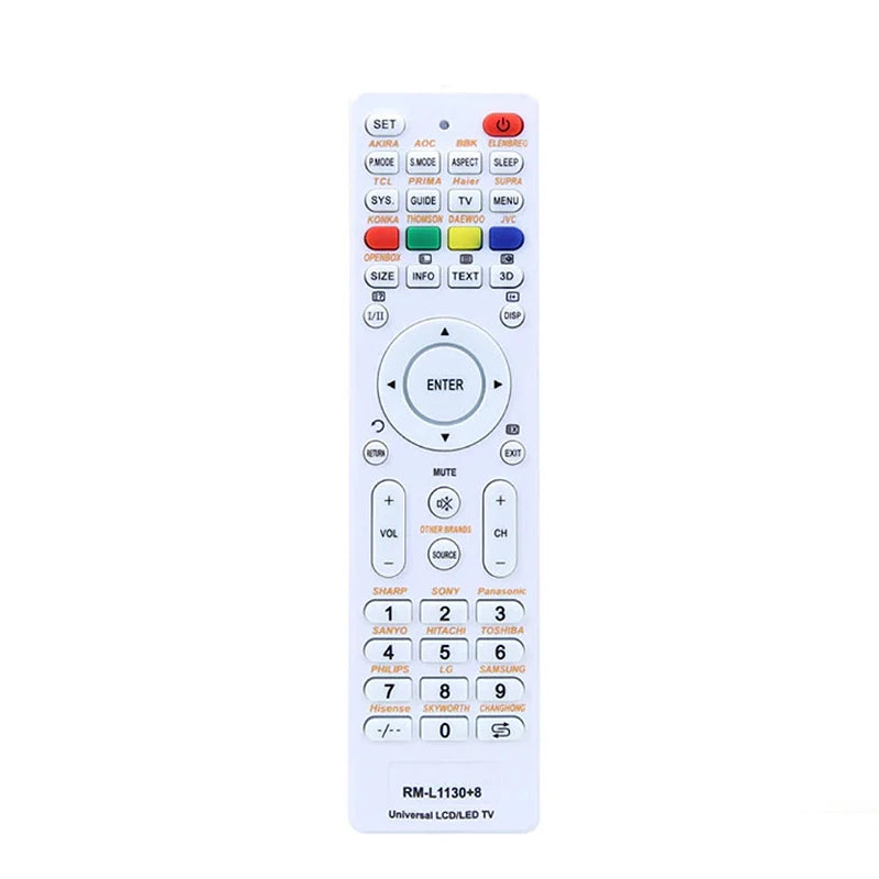 Universal Remote Control for Television RM-L1130+8 ABS Replacement Smart Television Soft Button English