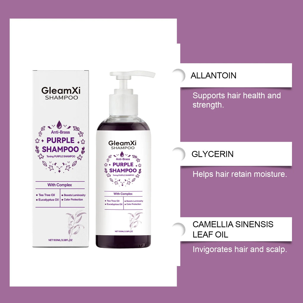 Purple Smooth Shampoo - Gently cleanses, adds volume, refreshes, moisturizes, and leaves hair shiny and nourished