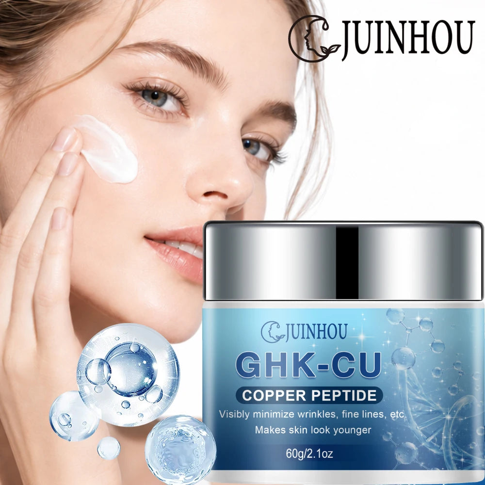 JUINHOU GHK‑CU Facial Cream Deeply Hydrates For All Skin Types Support Skin Elasticity Smooth Look Plump Skin Daily Face Skincar