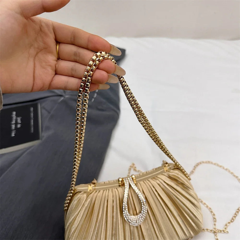 Luxury Sparking Rhinestone Evening Clutch Bags For Women Wedding Prom Dinner Party Gemstone Crossbody Bag 2024 Designer Handbags