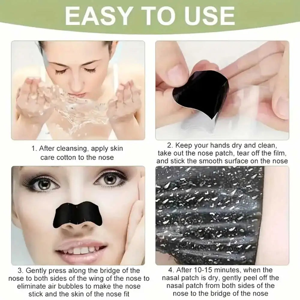 Black Nose Blackhead Remover Mask Deep Cleaning Shrink Pore Acne Treatment Mask Nose Black Head Remove Stickers Skin Care Mask